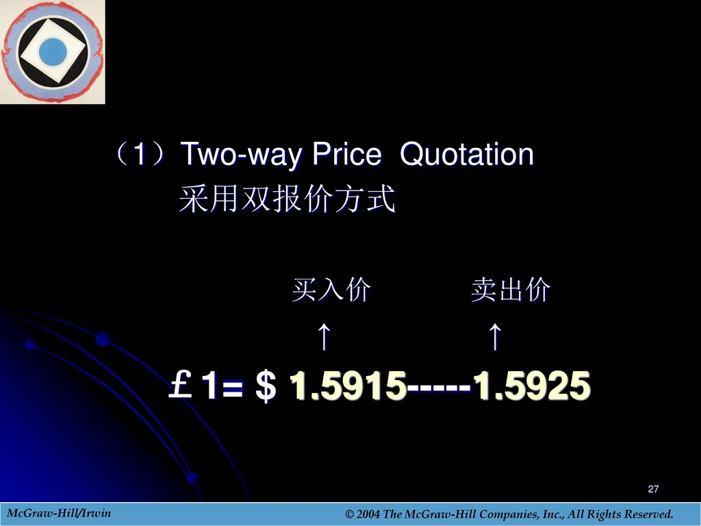 （1）Two-way Price Quotation