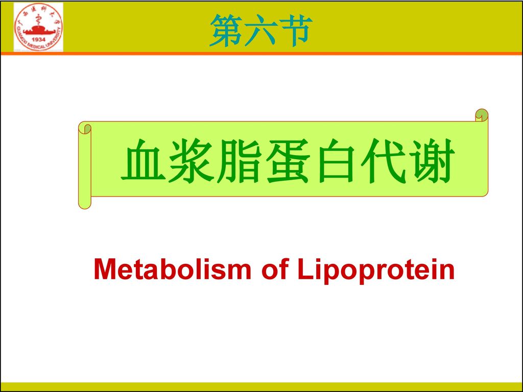 Metabolism of Lipoprotein