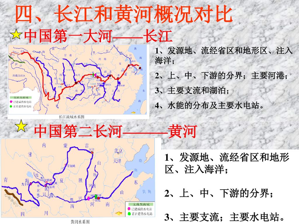 读我国分层设色地形图 来看三级阶梯的分界 思考 地势对气候 河流