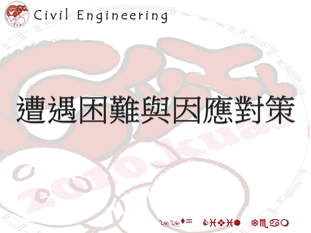 Civil Engineering 遭遇困難與因應對策 99th Civil Team