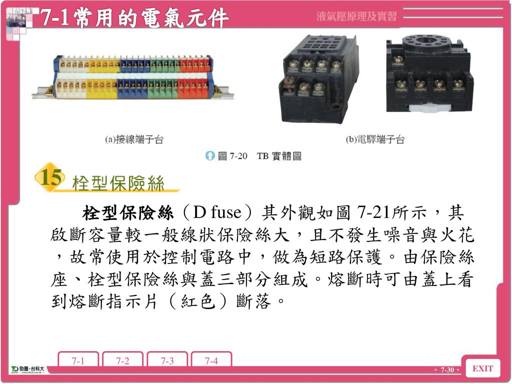 7-1常用的電氣元件 7-1 常用的電氣元件.