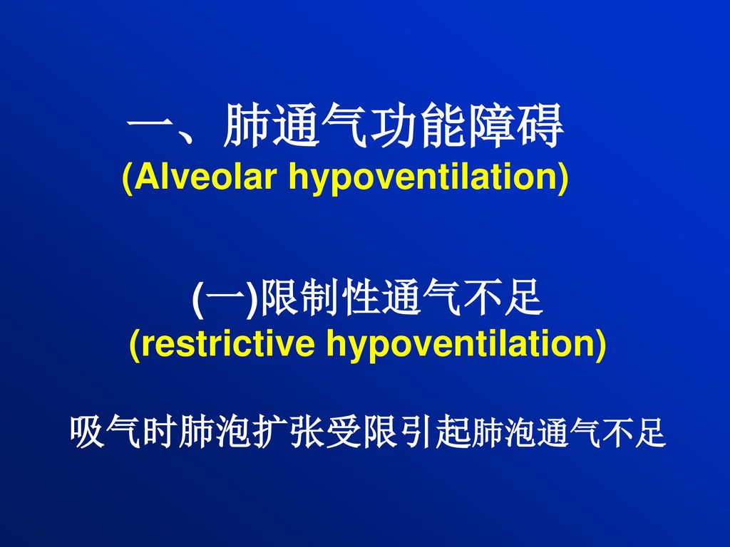 肺功能不全 (Respiratory insuffciency) 病理教研室 钟子健. - ppt download