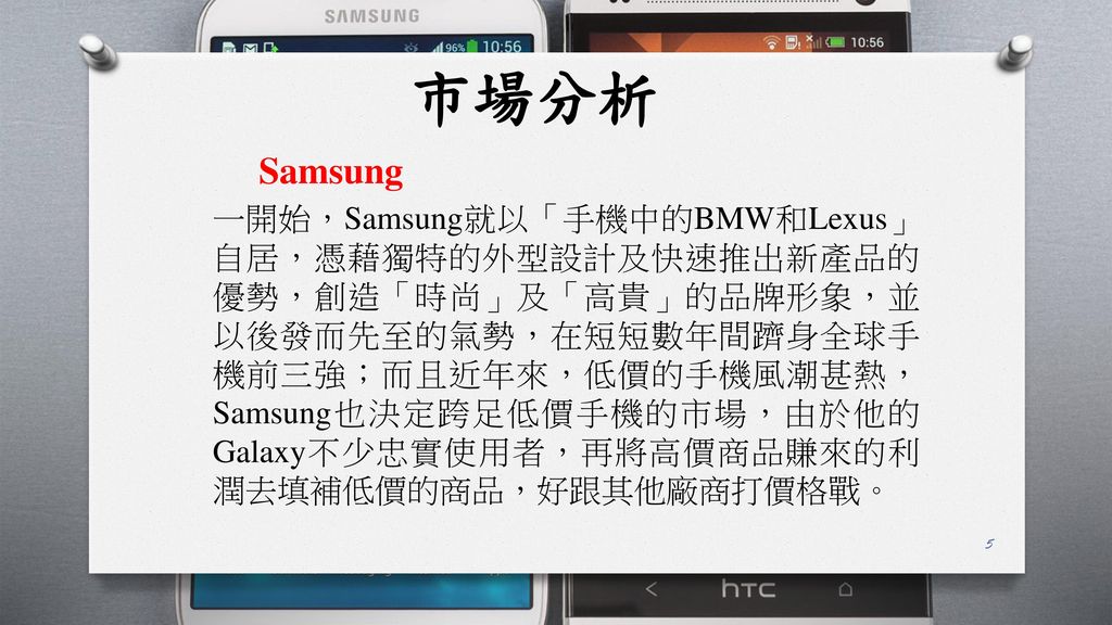 市場分析 Samsung.