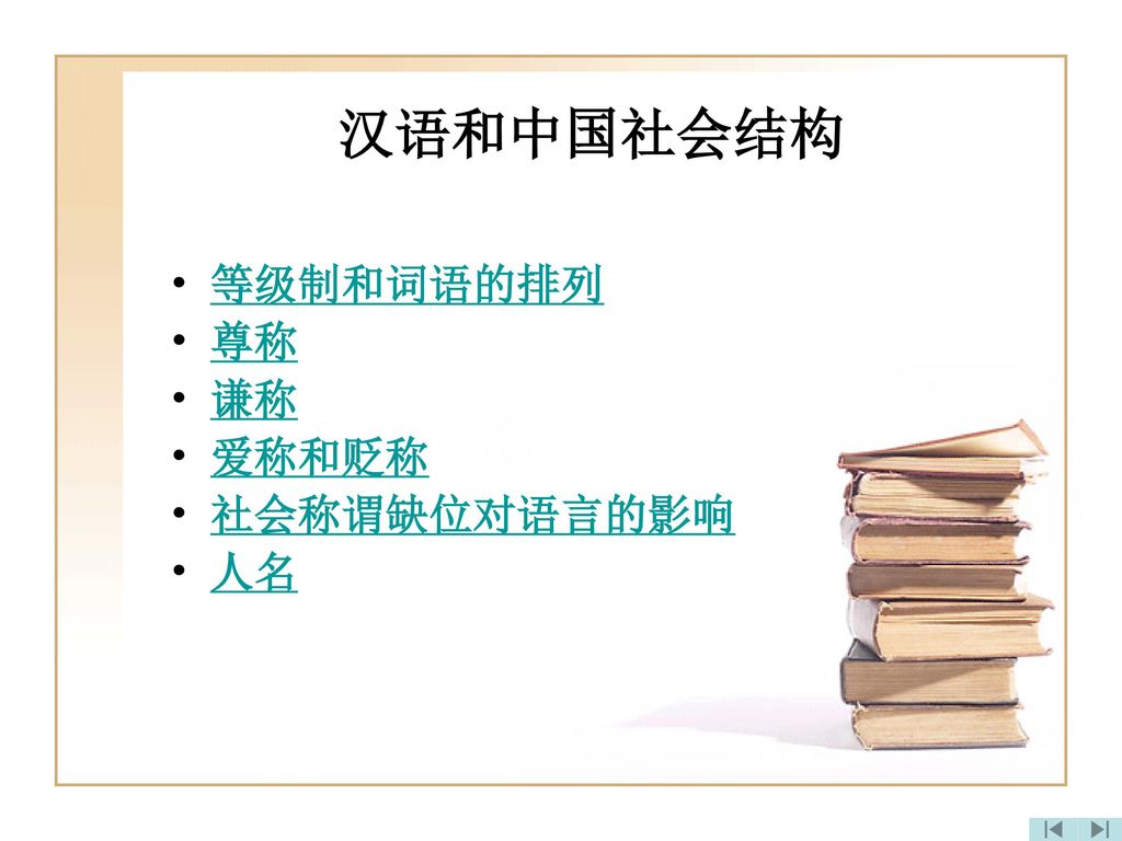 汉语和中国社会结构等级制和词语的排列尊称谦称爱称和贬称社会称谓缺位对语言的影响人名 Ppt Download