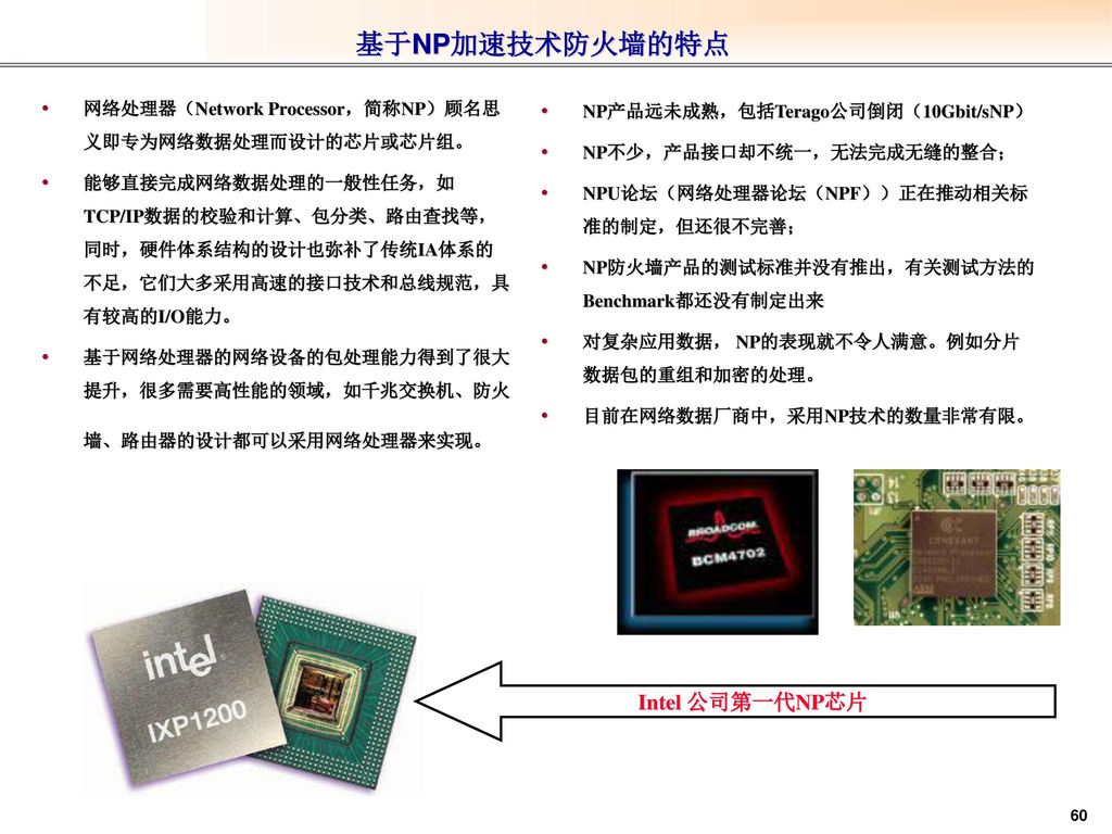 基于NP加速技术防火墙的特点 Intel 公司第一代NP芯片