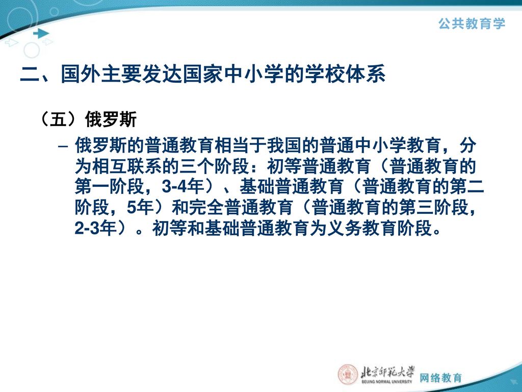 第二节学校体系1 学校体系的形成2 国外主要发达国家中小学的学校体系3 我国中小学学校体系的历史演变和发展4 Ppt Download