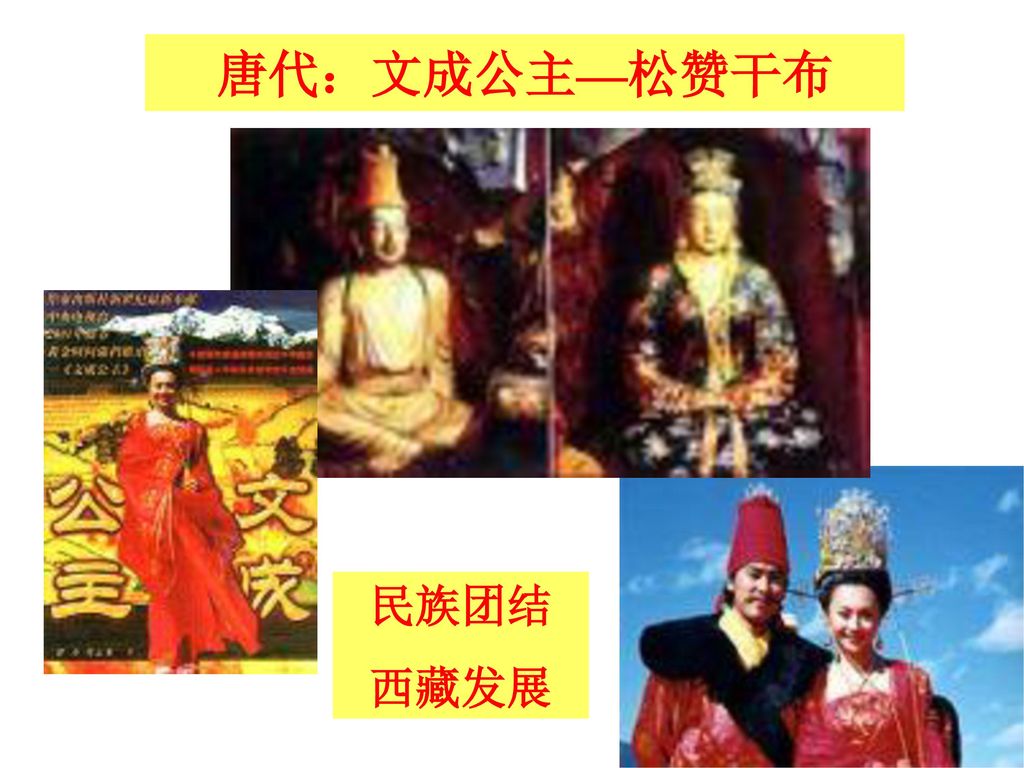 唐代：文成公主—松赞干布 民族团结 西藏发展