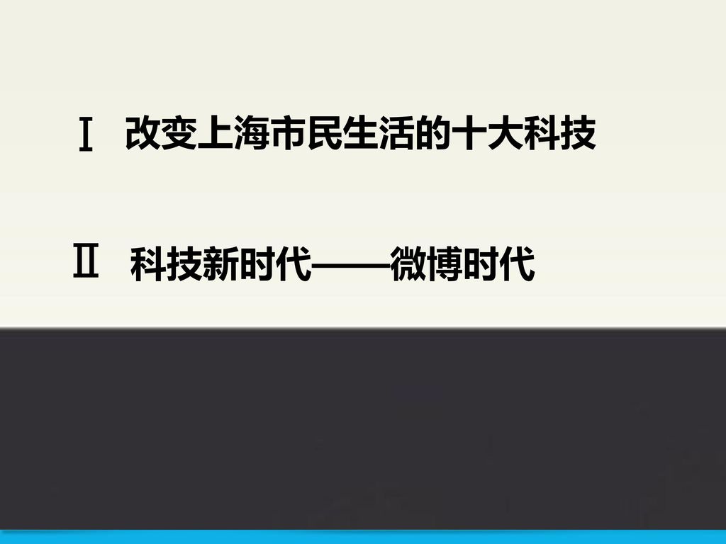 Ⅰ 改变上海市民生活的十大科技 Ⅱ 科技新时代——微博时代