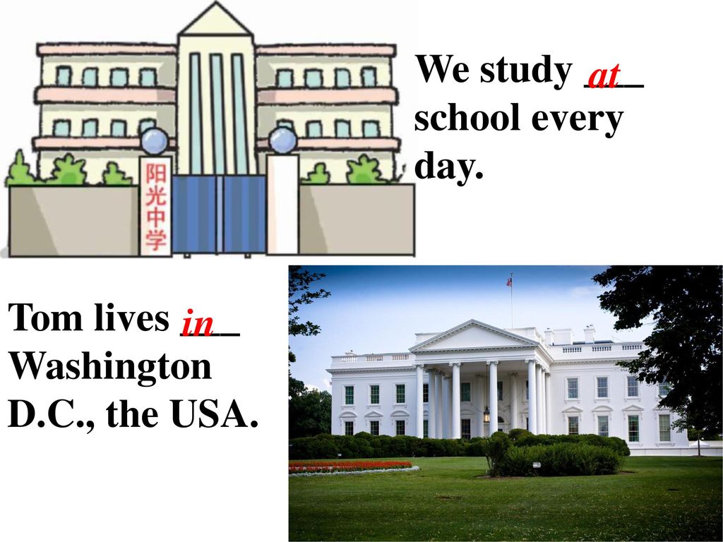 We study ___ school every
