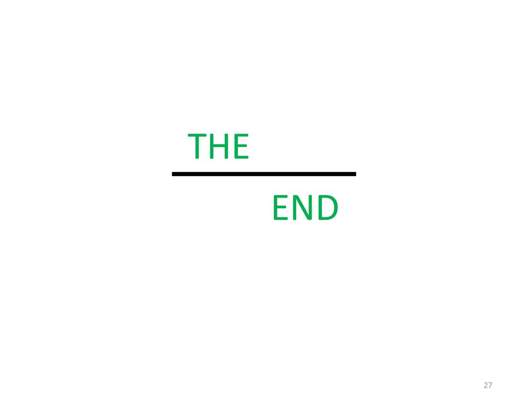 THE END 27