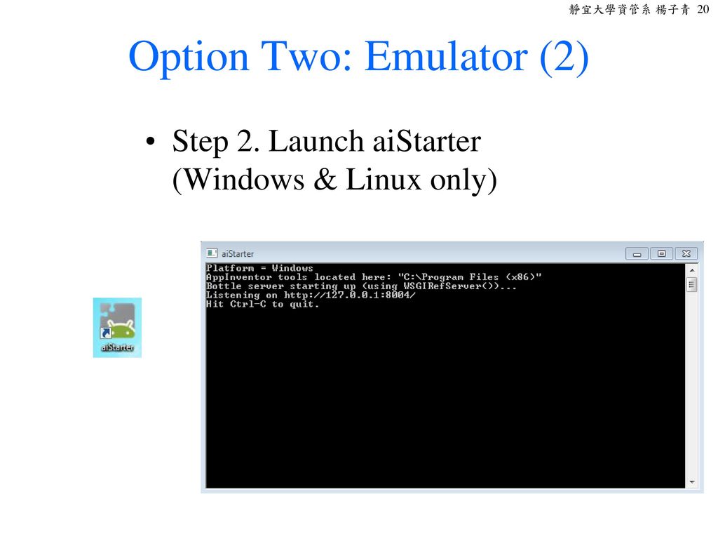 Option Two: Emulator (2)
