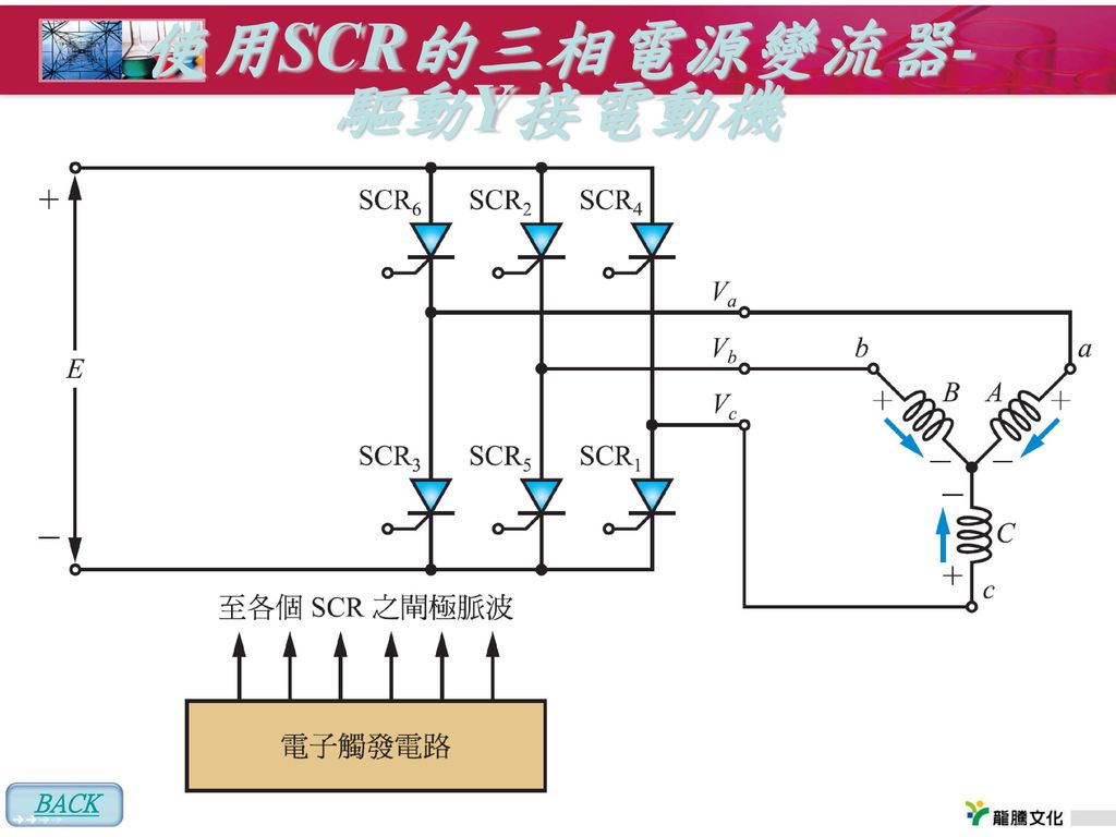 使用SCR的三相電源變流器- 驅動Y接電動機