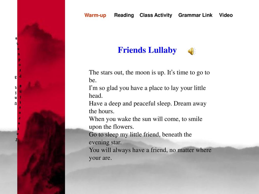 Interesting Products Unit 3 Friends Lullaby