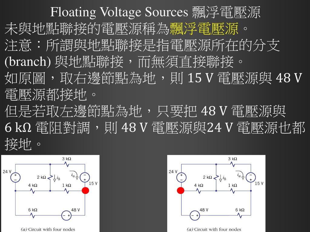 Floating Voltage Sources 飄浮電壓源
