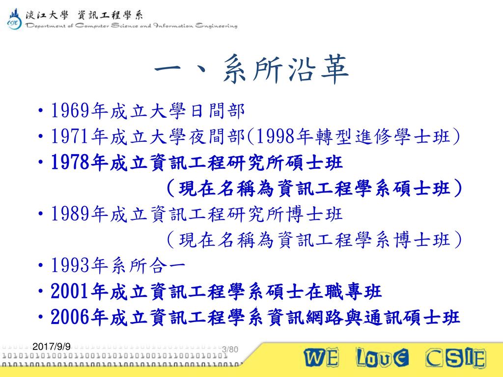 97年度工程教育認證淡江大學資訊工程學系資訊工程研究所暨資訊網路與通訊研究所整體概況簡報 Ppt Download