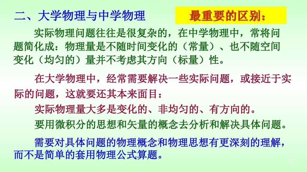 大学物理绪论 Ppt Download