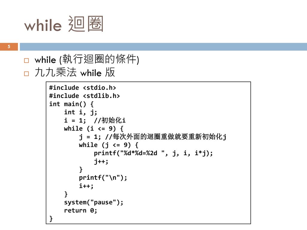 C C 基礎程式設計班陣列 Array Ppt Download