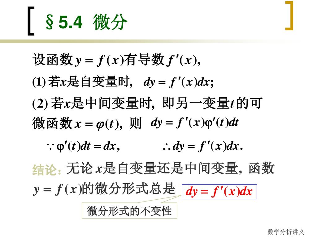 §5.3隐函数与参数方程求导法则