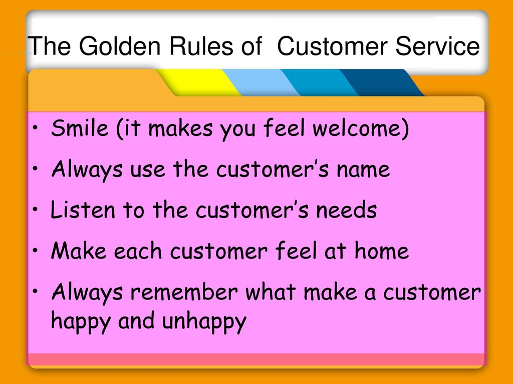 The Golden Rules of Customer Service