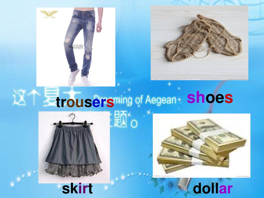 shoes trousers skirt dollar