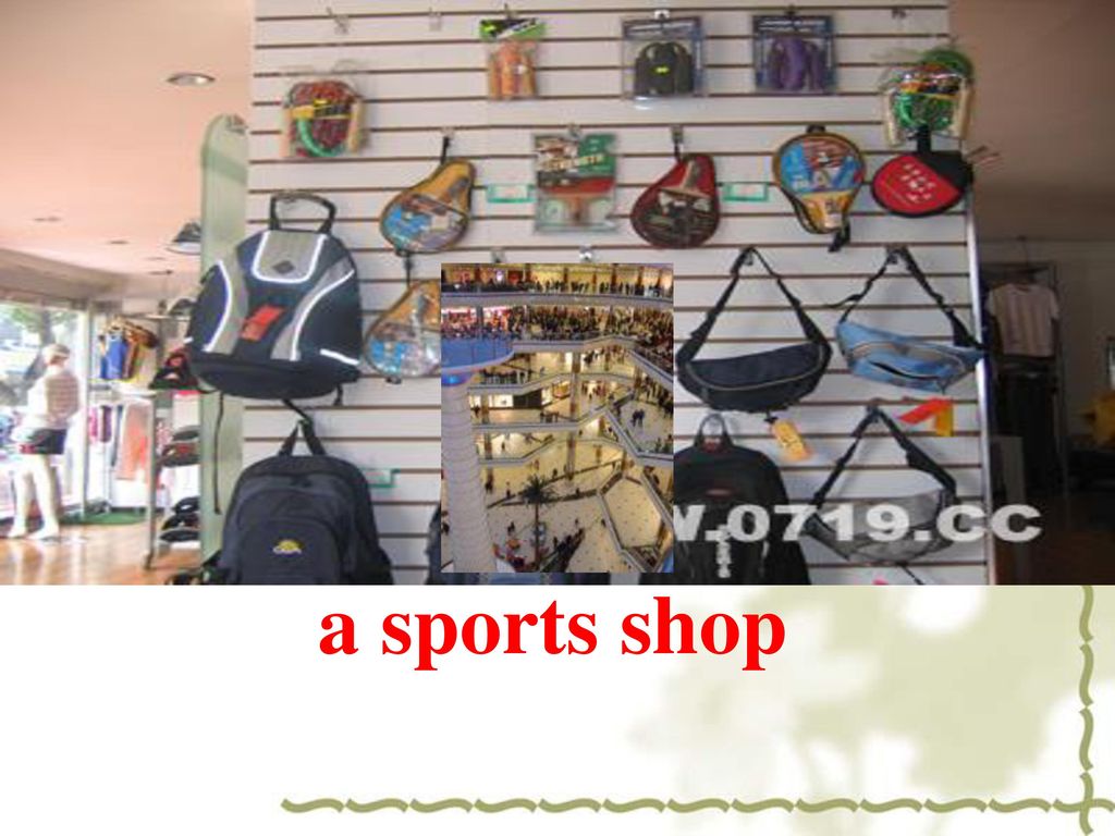 a sports shop