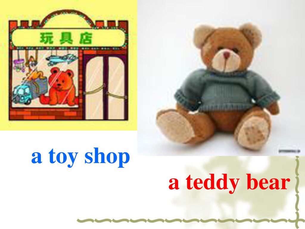 a toy shop a teddy bear