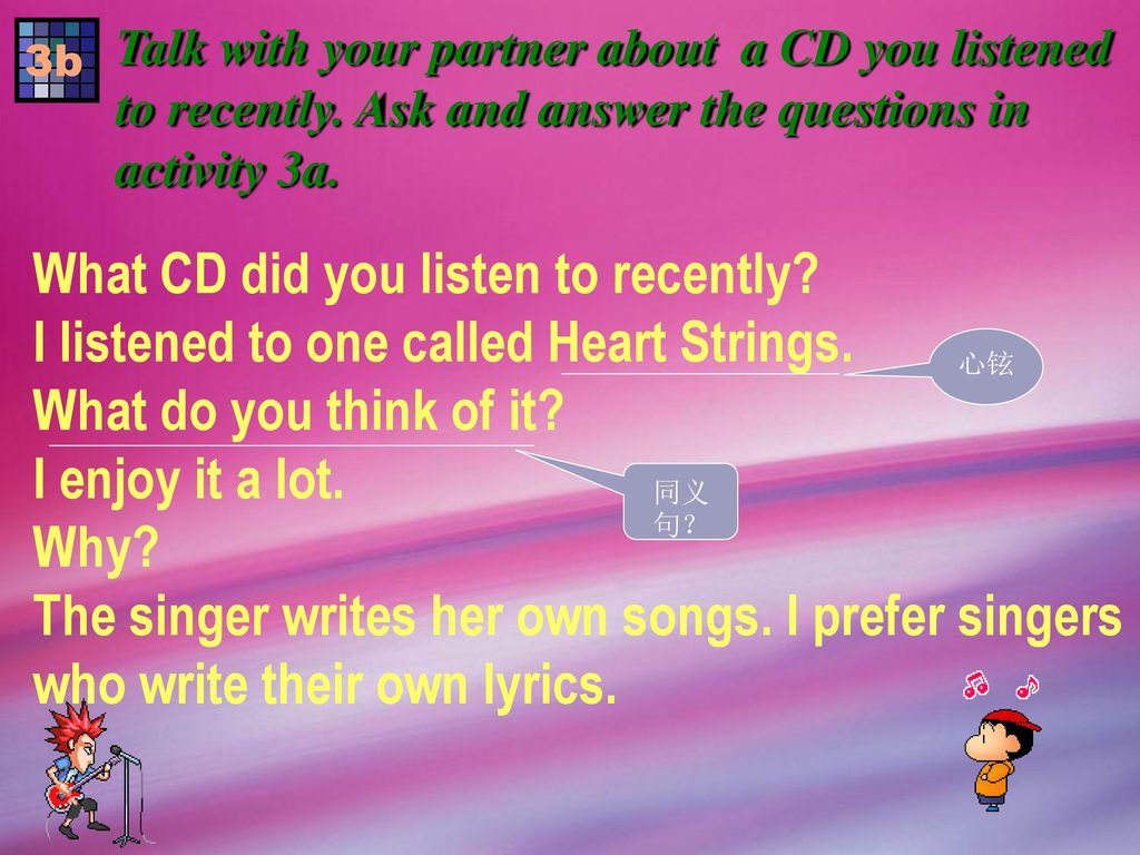 What CD did you listen to recently