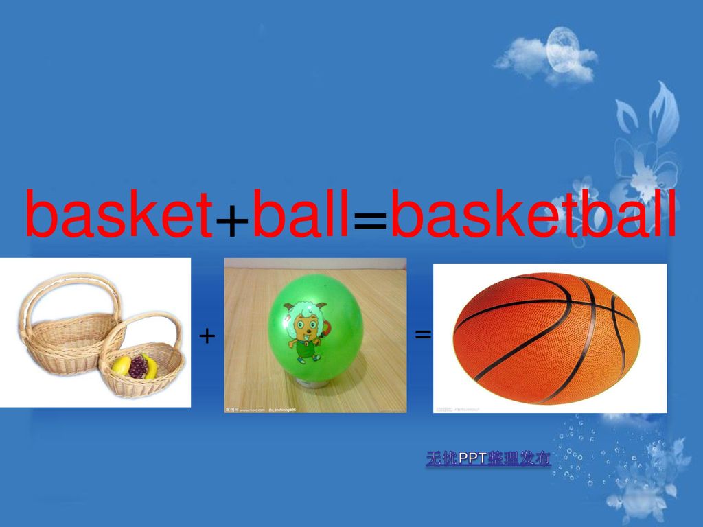 basket+ball=basketball