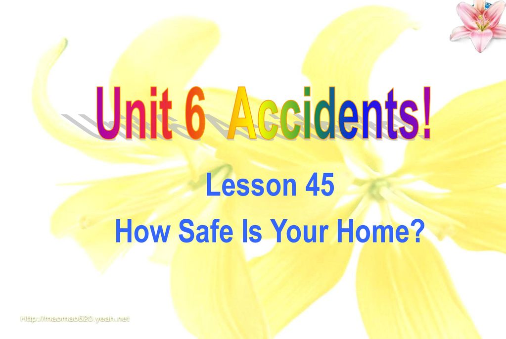 Lesson 45 How Safe Is Your Home