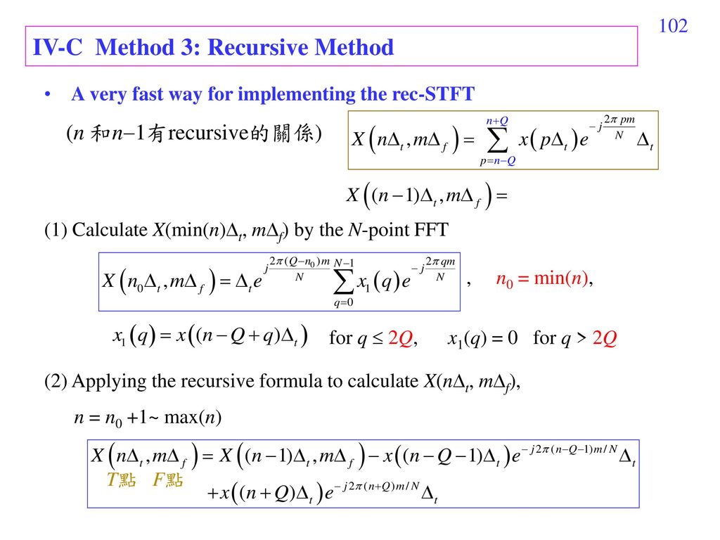 IV-C Method 3: Recursive Method