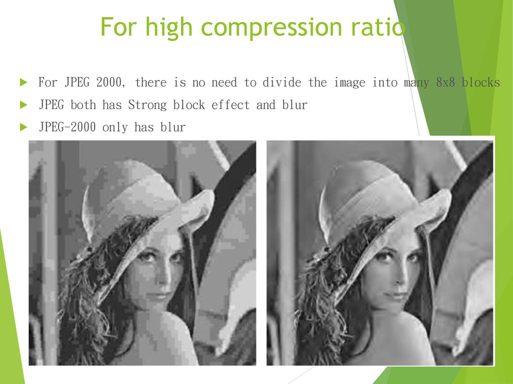For high compression ratio