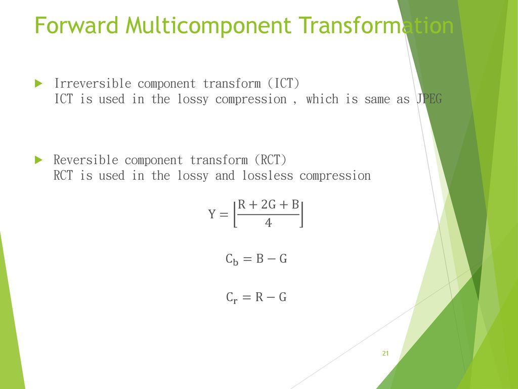 Forward Multicomponent Transformation