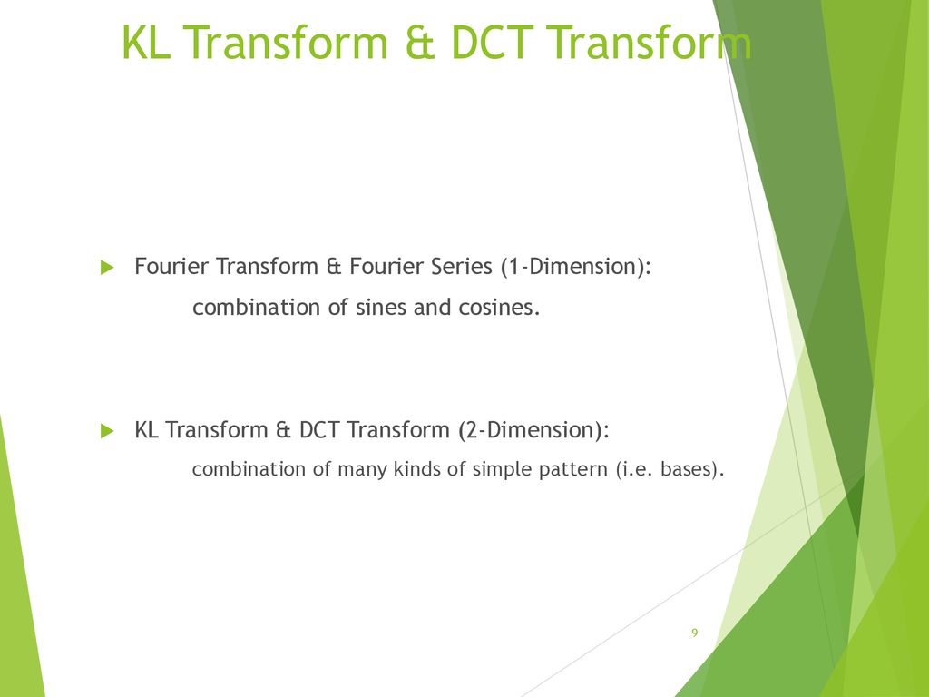 KL Transform & DCT Transform