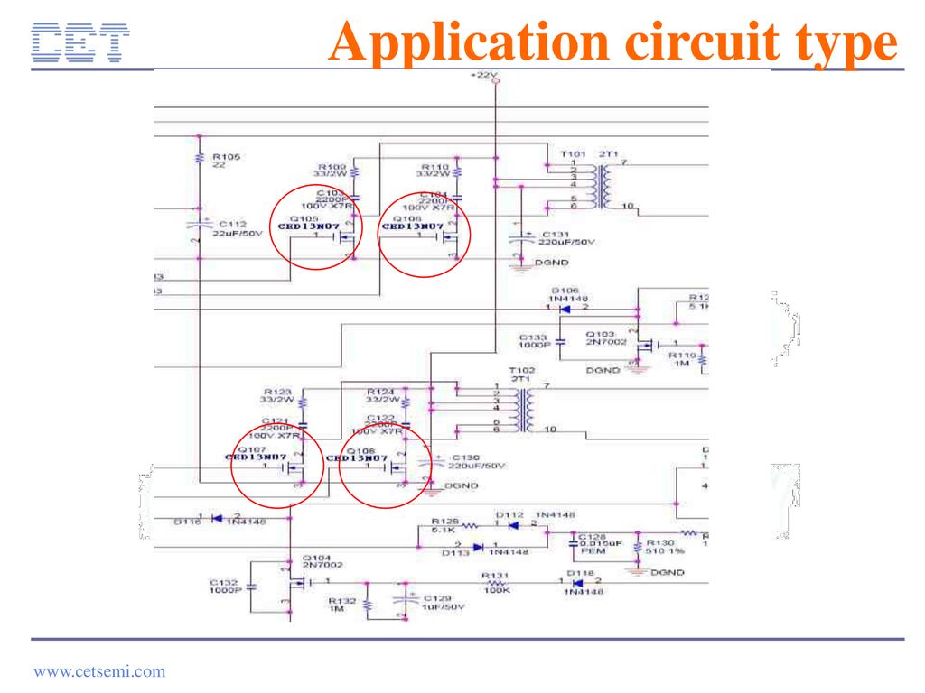 Application circuit type
