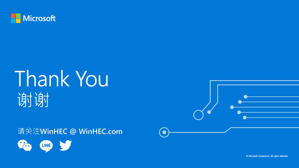 Thank You 谢谢 WinHEC.com 9/17/2018 8:38 PM