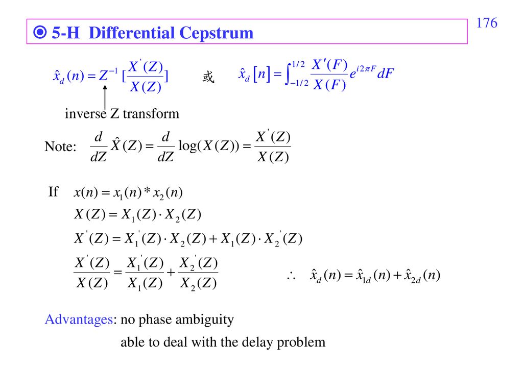  5-H Differential Cepstrum