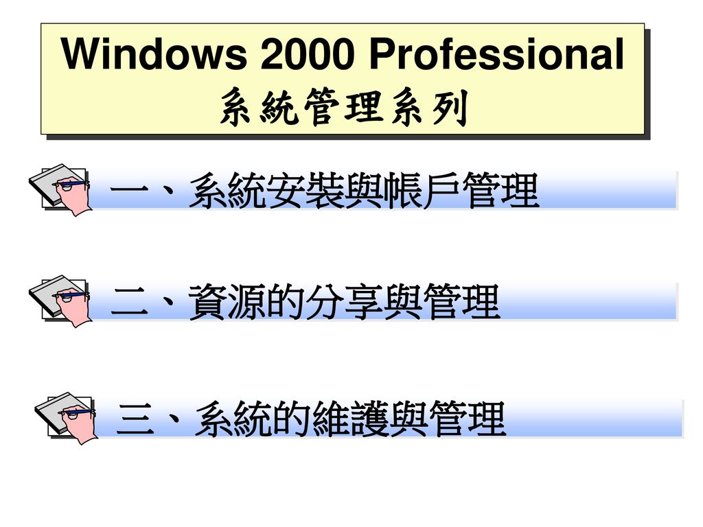 Windows 2000 Professional系統管理系列