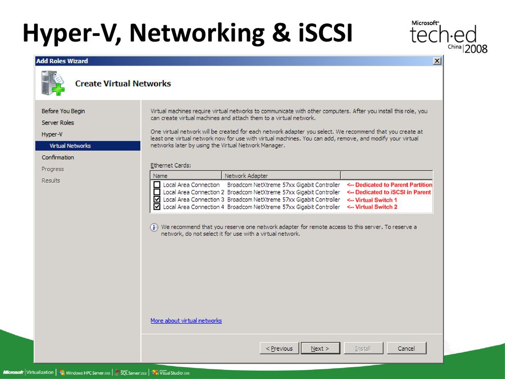 Hyper-V, Networking & iSCSI