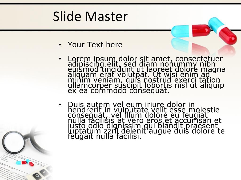 Slide Master Your Text here