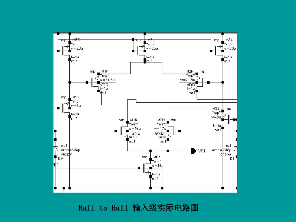 Rail to Rail 输入级实际电路图