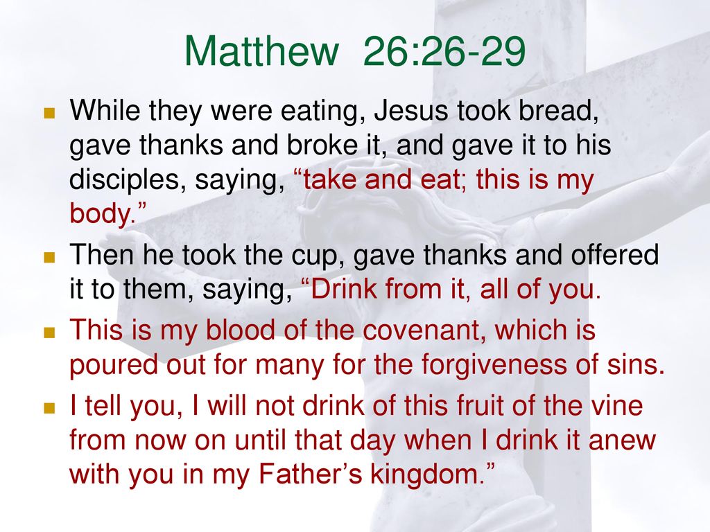 Matthew 26:26-29