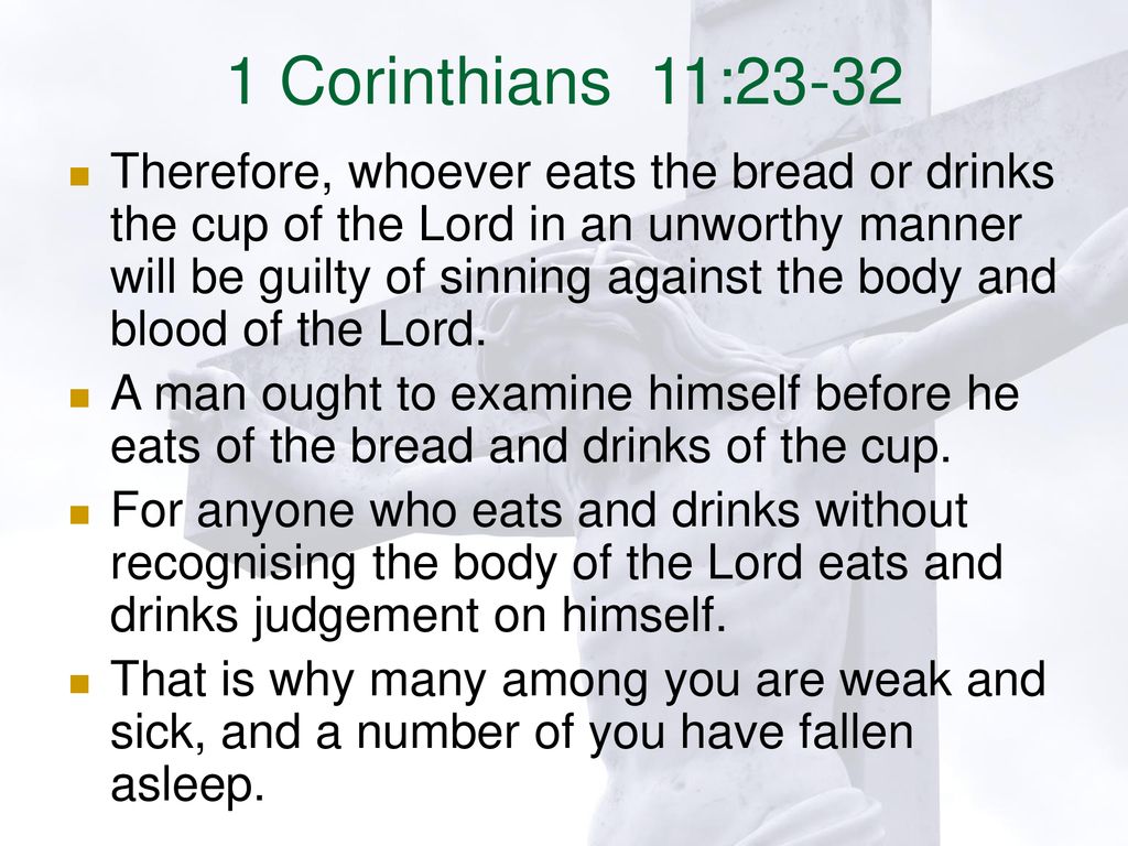 1 Corinthians 11:23-32
