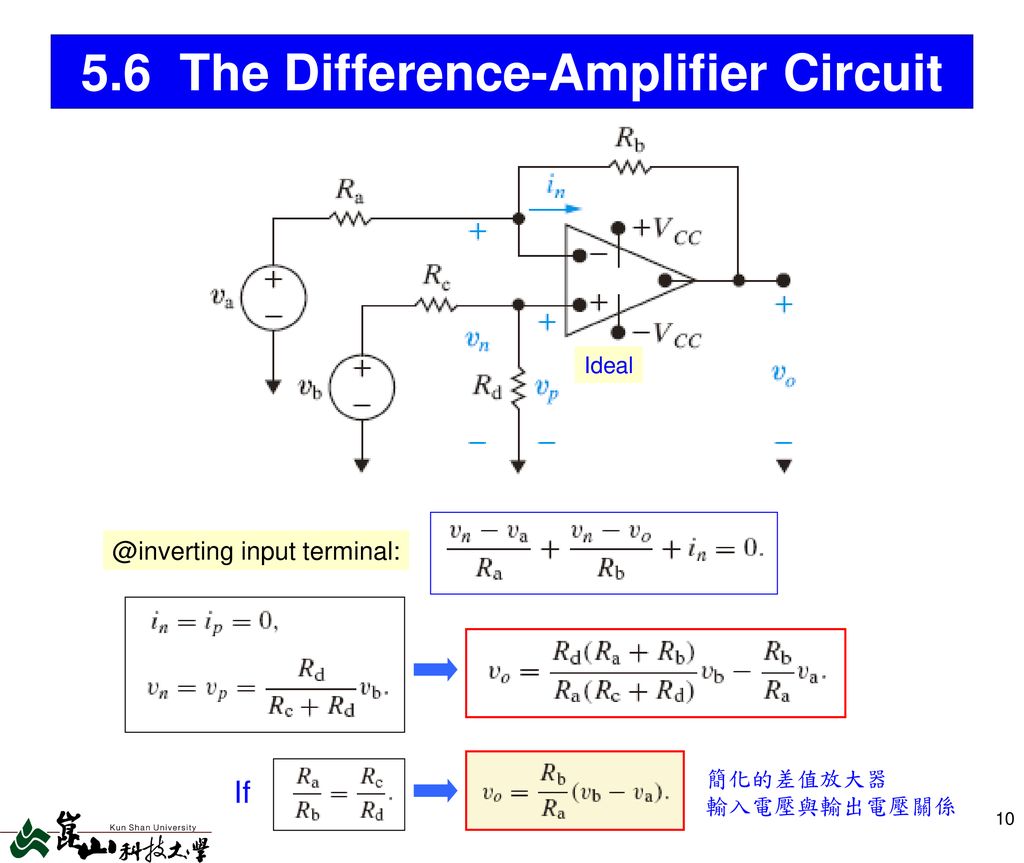 5.6 The Difference-Amplifier Circuit
