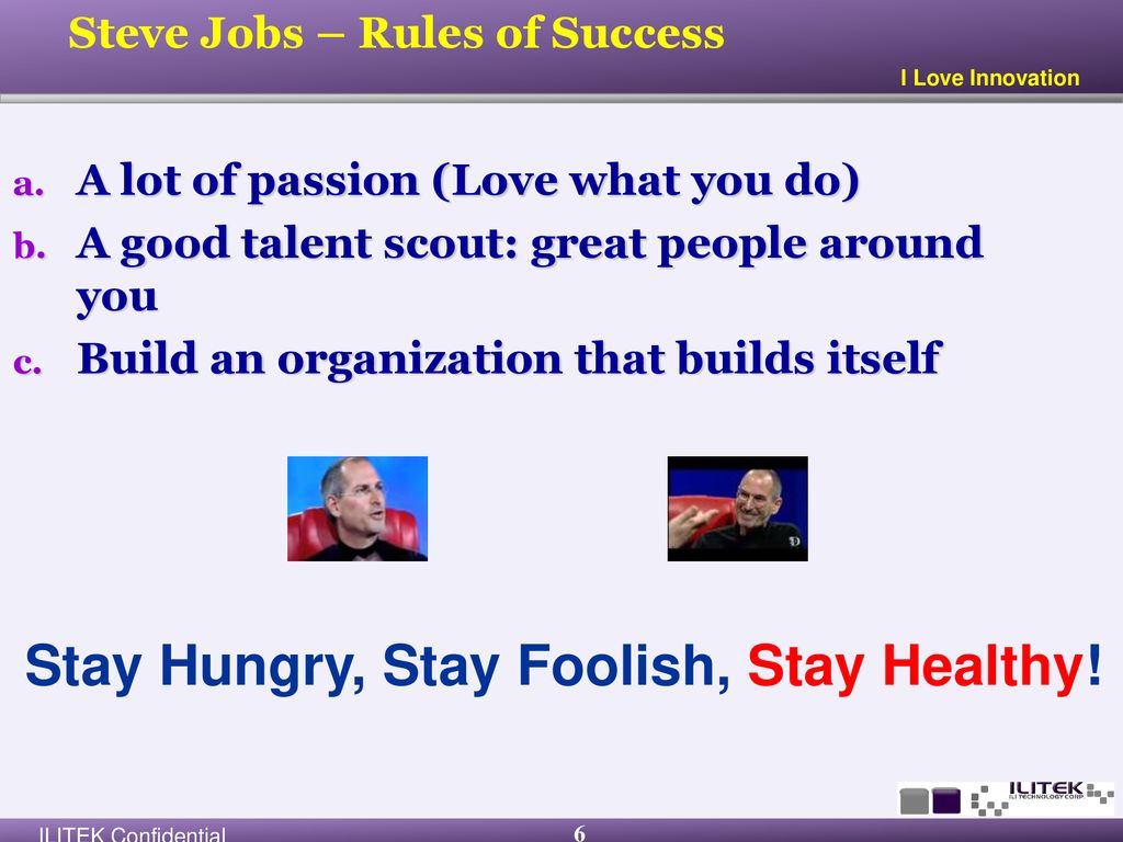 Steve Jobs – Rules of Success