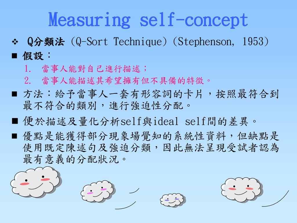 Measuring self-concept