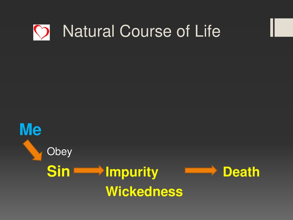 Natural Course of Life Me Obey Sin Impurity Death Wickedness