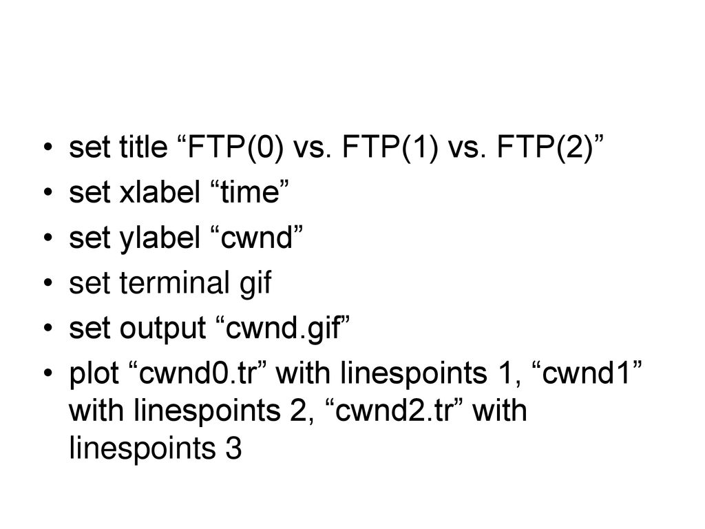 set title FTP(0) vs. FTP(1) vs. FTP(2)