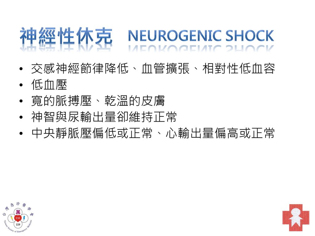 神經性休克 Neurogenic Shock
