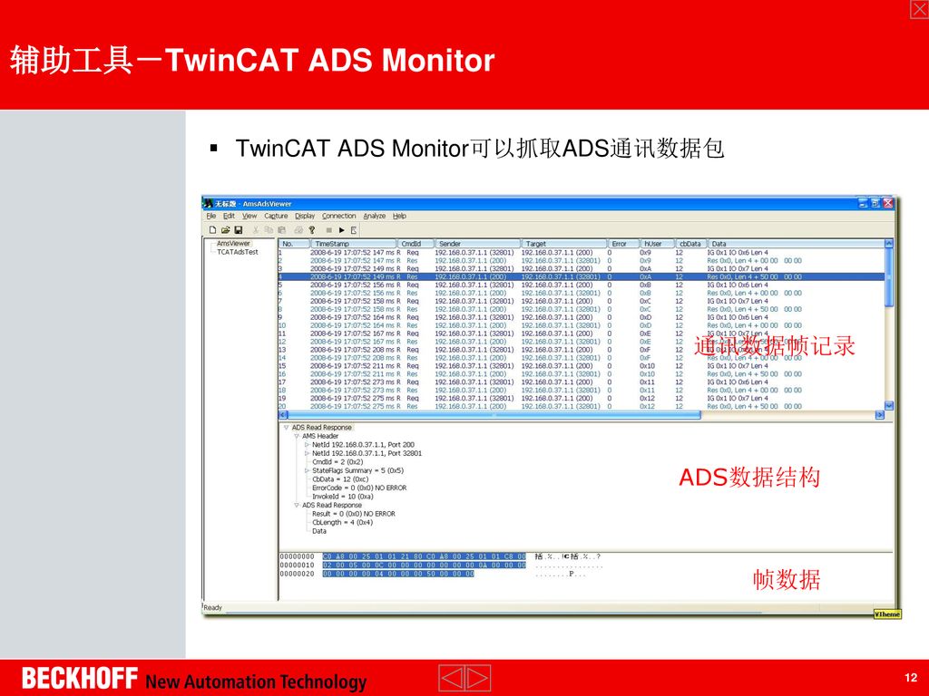 辅助工具－TwinCAT ADS Monitor