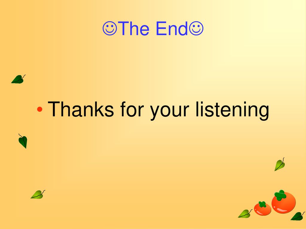 Thanks for your listening